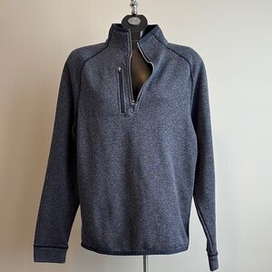 Cutter & Buck Men's Blue Zip Up Sweater